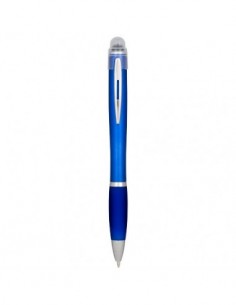 Penna luminosa con impugnatura e fusto colorati Nash - Blue