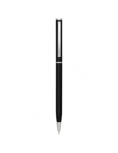 Penna a sfera in alluminio Slim - Nero