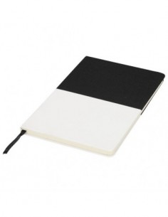 Block-Notes A5 in tela Two-tone - Nero