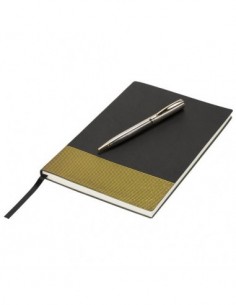 Set regalo con taccuino e penna Midas - Nero