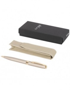 Set regalo penna con custodia Pearl - Beige