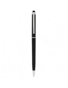 Penna a sfera in ABS con stylus Valeria - Nero