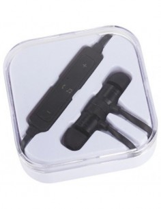 Auricolari Bluetooth® magnetiche Martell e custodia - Nero