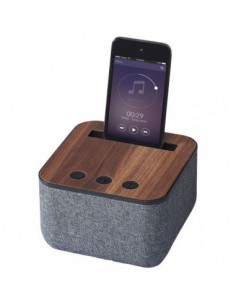 Speaker Bluetooth® Shae in tessuto e legno - Legno