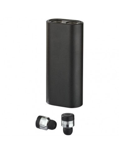 Auricolari Bluetooth® TrueWireless con custodia di ricarica 2-in-1 - Nero