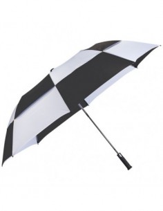 Ombrello ventilato automatico da 30" a 2 sezioni Norwich - Nero