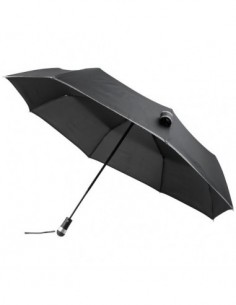 Ombrello pieghevole automatico con LED 27" luminoso - Nero