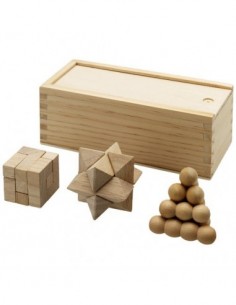 Rompicapo in legno 3 pezzi Brainiac - Legno