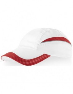 Cappellino 6 pannelli in rete Qualifier - Solido Bianco