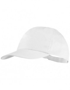 Cappellino in cotone 5 pannelli Basic - Solido Bianco