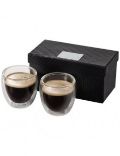 Set espresso 2 pezzi Boda - Trasparente