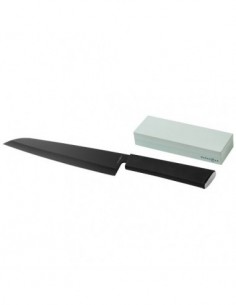 Coltello da chef e pietra cote Element - Nero