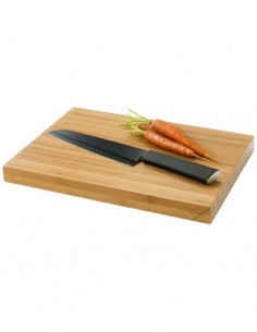Tagliere e coltello da chef Element - Nero