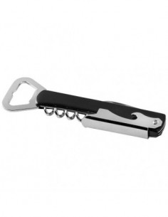 Coltellino multi funzione con apribottiglie Milo - Nero