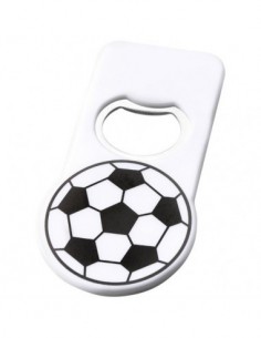 Apribottiglie con magnete Football - Solido Bianco