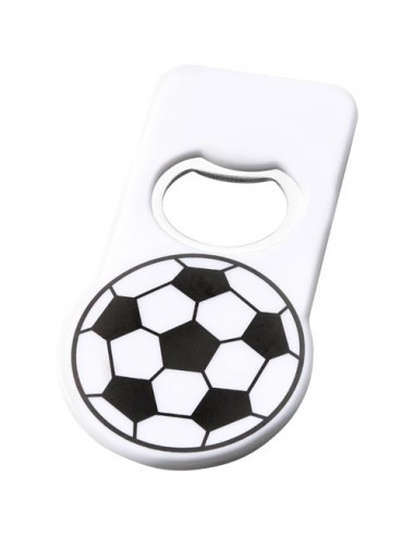 Apribottiglie con magnete Football - Solido Bianco