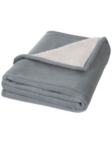 Plaid in fleece e sherpa Springwood - Grigio