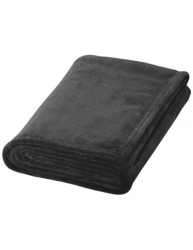 Coperta plaid in morbidissimo e caldo pile coral fleece Bay - Nero