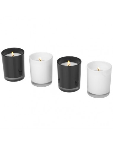 Set 4 pezzi candele Hills - Solido Bianco