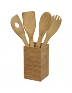 Set utensili da cucina Baylow 4 pezzi - Legno