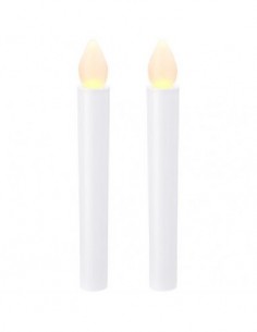 Set 2 candele LED Floyd - Solido Bianco