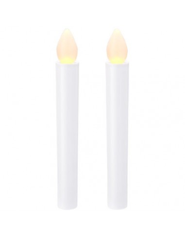 Set 2 candele LED Floyd - Solido Bianco