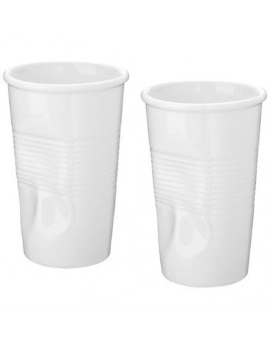 Set Milano 2 tazze - Solido Bianco
