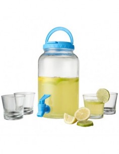 Set 5 pezzi dispenser Festi - Trasparente