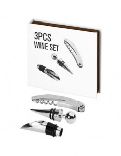 Set vino 3 pezzi Nantes - Argento