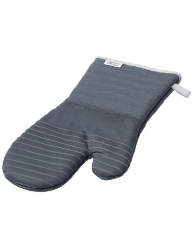 Guanto da forno in cotone e silicone Belfast - Grigio