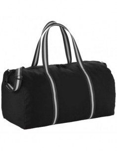 Borsa Duffel weekend in cotone - Nero