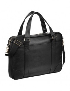 Borsa portacomputer 15.6" e portadocumenti Oxford - Nero