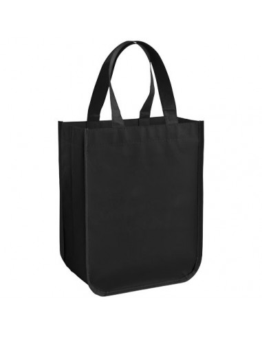 Shopper in tessuto laminato piccolo - Nero