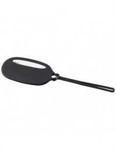 Targhetta bagaglio silicone - Nero