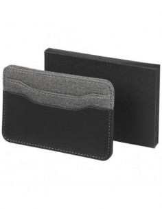 Porta carte melange - Nero