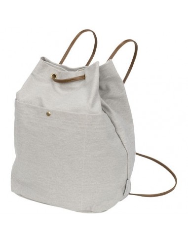 Zainetto con coulisse in canvas di cotone Harper - Grigio Chiaro