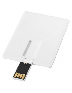 USB Credit Card Slim 2GB slim - Solido Bianco