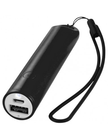 Powerbank Beam 2.200 mAh con laccetto e luce - Nero
