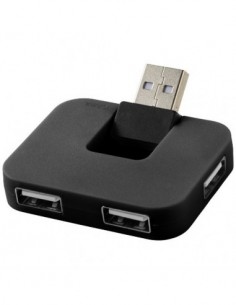 Hub USB a 4 porte Gaia - Nero