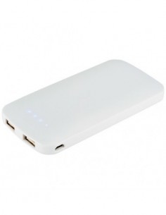 Powerbank PB-4000 Slim Dual - Solido Bianco