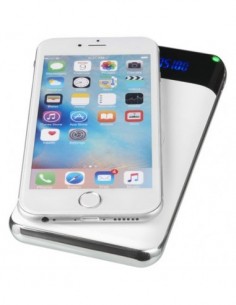 Powerbank Constant da 10000 mAh con schermo LED - Solido Bianco