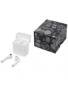 Auricolari TrueWireless con ricarica senza fili Braavos - Solido Bianco