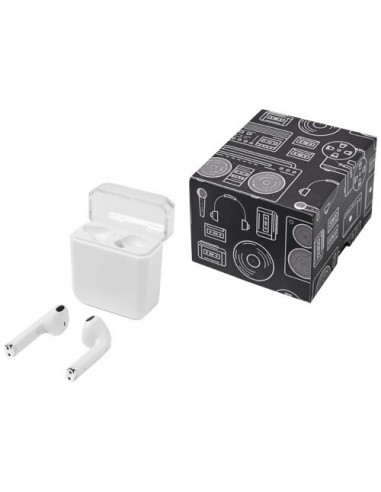 Auricolari TrueWireless con ricarica senza fili Braavos - Solido Bianco