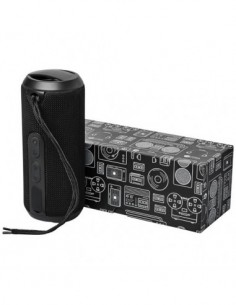 Altoparlante Bluetooth® resistente all'acqua in tessuto Rugged - Nero
