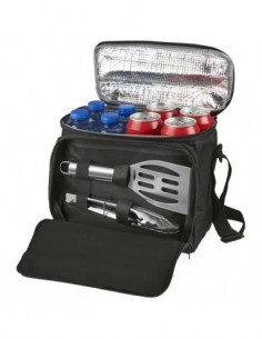 Set barbecue Mill 2 pezzi con borsa termica - Nero