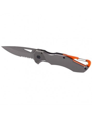 Coltello con moschettone Deltaform - Grigio