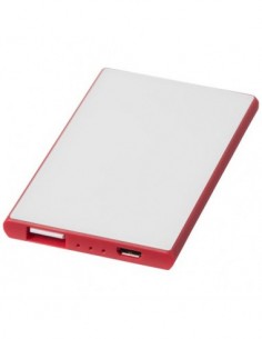 Powerbank a carta di credito da 2.000 mAh - Solido Bianco