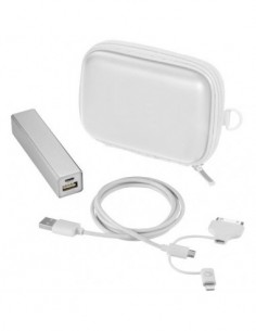 Kit di ricarica Volt con cavo MFI 3 in 1 - Solido Bianco