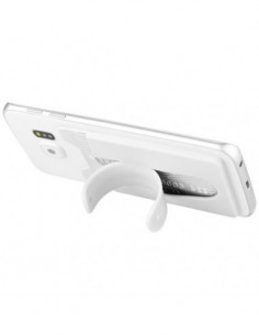 Portafoglio in silicone per telefono con supporto - Solido Bianco