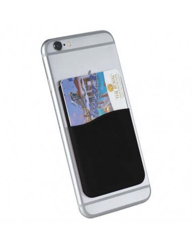 Porta carte sottile in silicone - Nero
